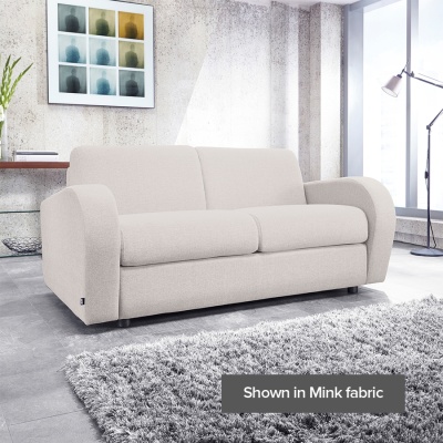 A50328 Mink Retro 2 Seater Sofa Bed