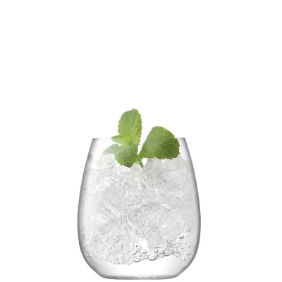 BG11 SS20 Borough Borough Stemless Glass 455ml Clear x 4 Cut out propped Square jpg cropped