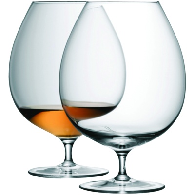 BR05 SS09 Bar Bar Brandy Glass 900ml Clear x 2 Cut out set Square jpg cropped