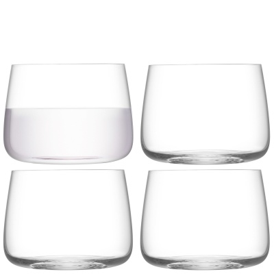 MW01 SS22 Metropolitan Metropolitan Stemless Glass 360ml Clear x 4 Cut out set Square JPG RGB cropped
