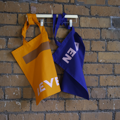 Orange and Royal Blue Tote Bag Edit
