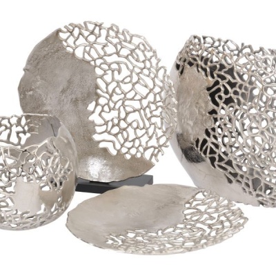 702709 a Apo Coral Ellipse Aluminium Vasel