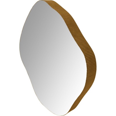 703777 A Organic Metal Framed Mirror Aged Champagne Finish Large 97x101cm