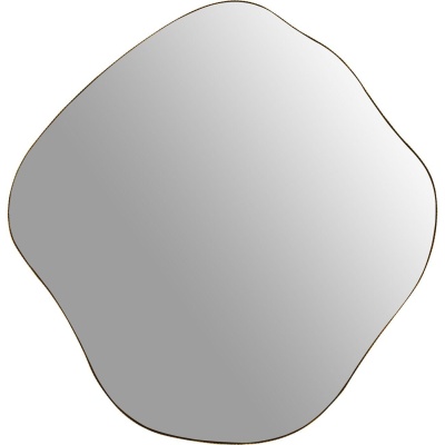 703777 Organic Metal Framed Mirror Aged Champagne Finish Large 97x101cm