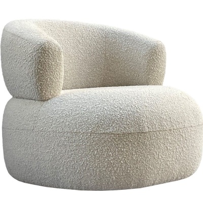 704307 small Luna Occasional Chair in Boucle Cream