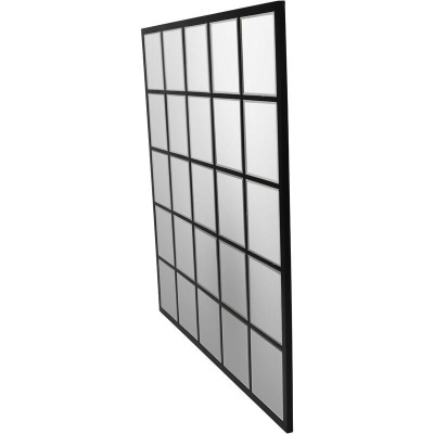 704663 A Blakely Square Mirror Black