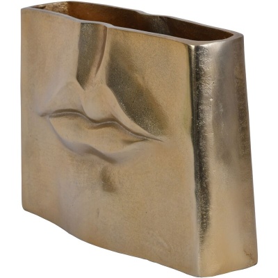 704672 B Maximalist Gold Lip Vase
