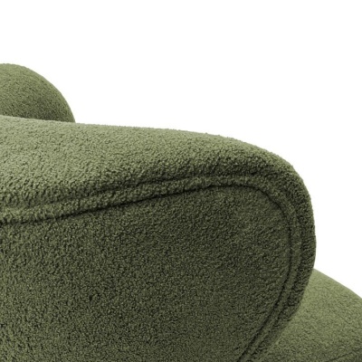 704847 D small Lewis Wingback Occasional Chair Hunter Green Boucle