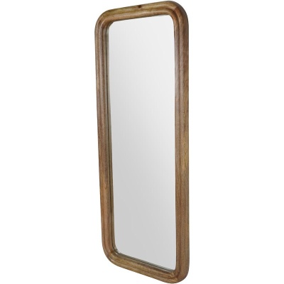 705232 A Leon Groove Edge Solid Wood Cheval Mirror 70 x 170cm