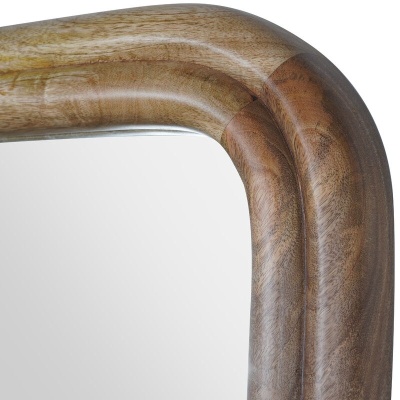 705232 C Leon Groove Edge Solid Wood Cheval Mirror 70 x 170cm