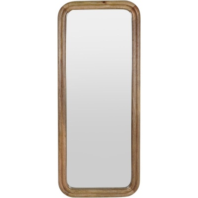 705232 Leon Groove Edge Solid Wood Cheval Mirror 70 x 170cm