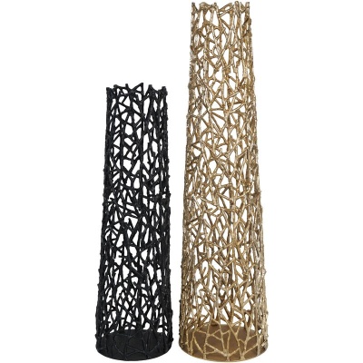 705335 G Twig Black Sculpture Vase Small