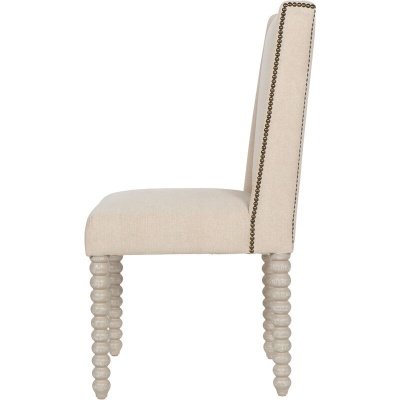 705433 A Barnabus Upholstered Dining Chair Ivory