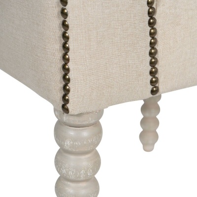 705433 D Barnabus Upholstered Dining Chair Ivory