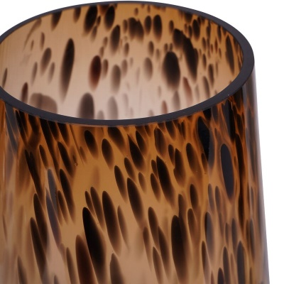 705936 C Savanna Glass Vase with Brass Base 50cm