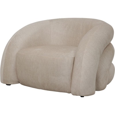 705980 Casa Upholstered Curved Snug Chair Cream