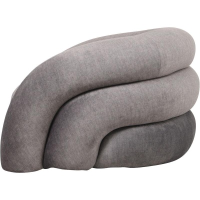 705981 B Casa Upholstered Curved Snug Chair Grey