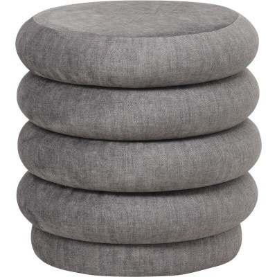 705983 Casa Upholstered Stool Grey