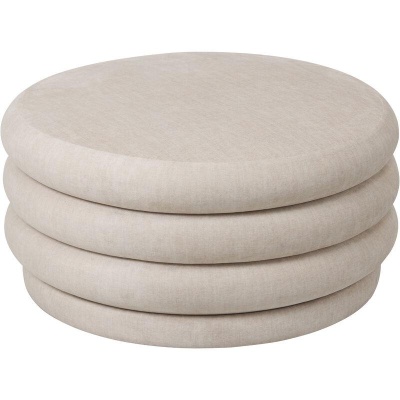 705984 A Casa Upholstered Storage Ottoman Cream