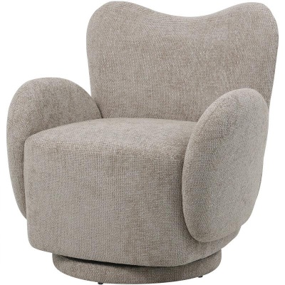705987 Bingham Upholstered Swivel Chair Mink