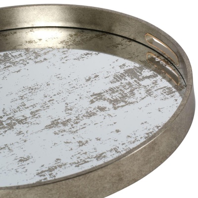 706149 C Laura Ashley Silver Set of Two Whinfell Mirrored Trays