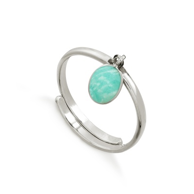 ROR01 AZSS Rio Amazonite Sterling Silver SVP Ring