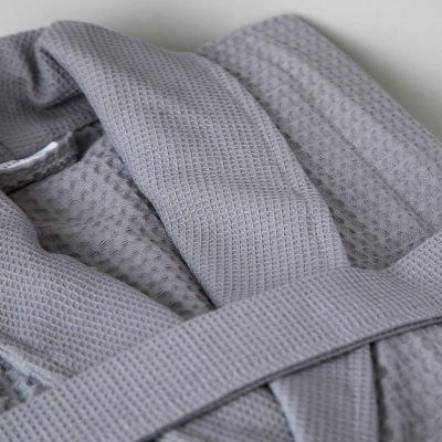 Grey waffle robe 3