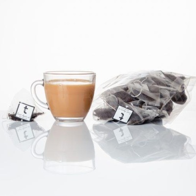 Twenty Four Seven cup of tea and teabags in compostable bag 800x500